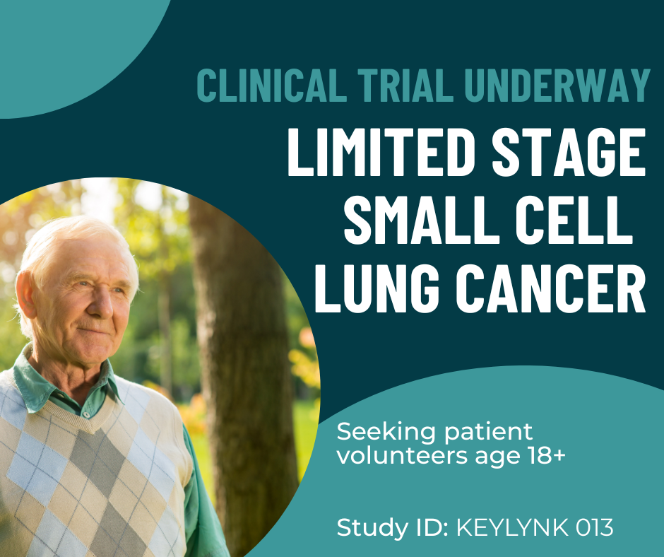 Image describing clinical trial for limited state small cell lung cancer